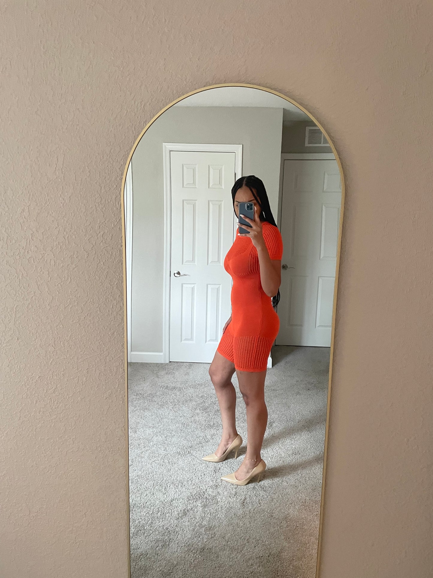 Easton Romper (Orange)