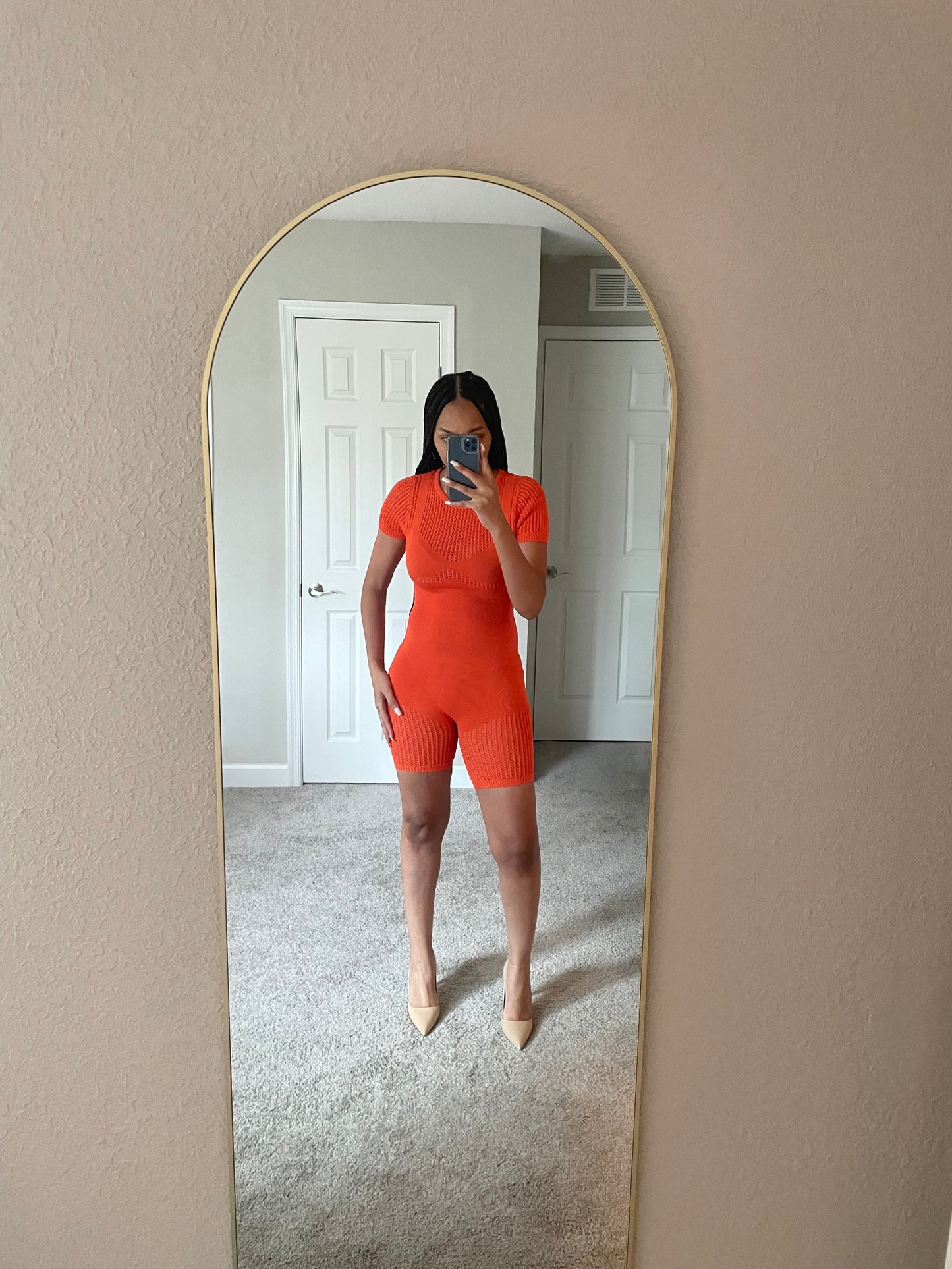 Easton Romper (Orange)
