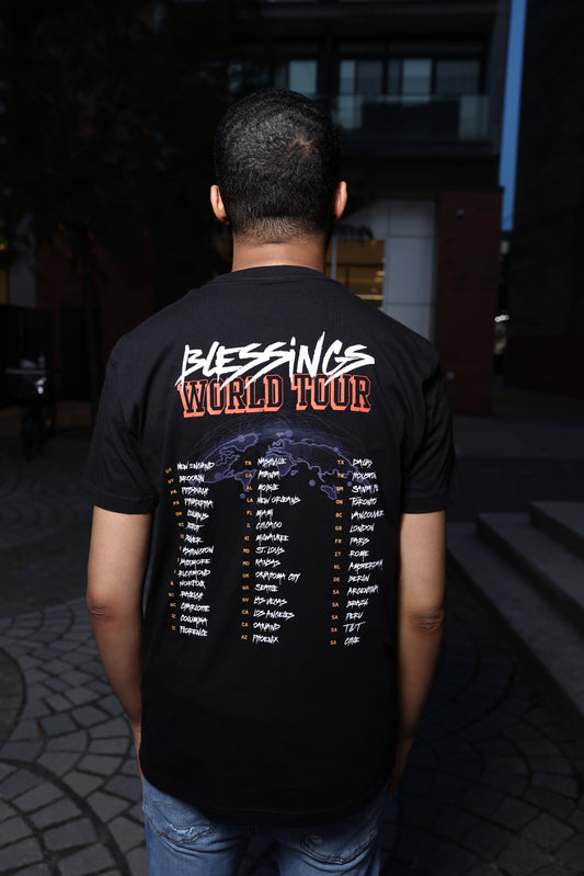 Blessings World Tour Tee - Black