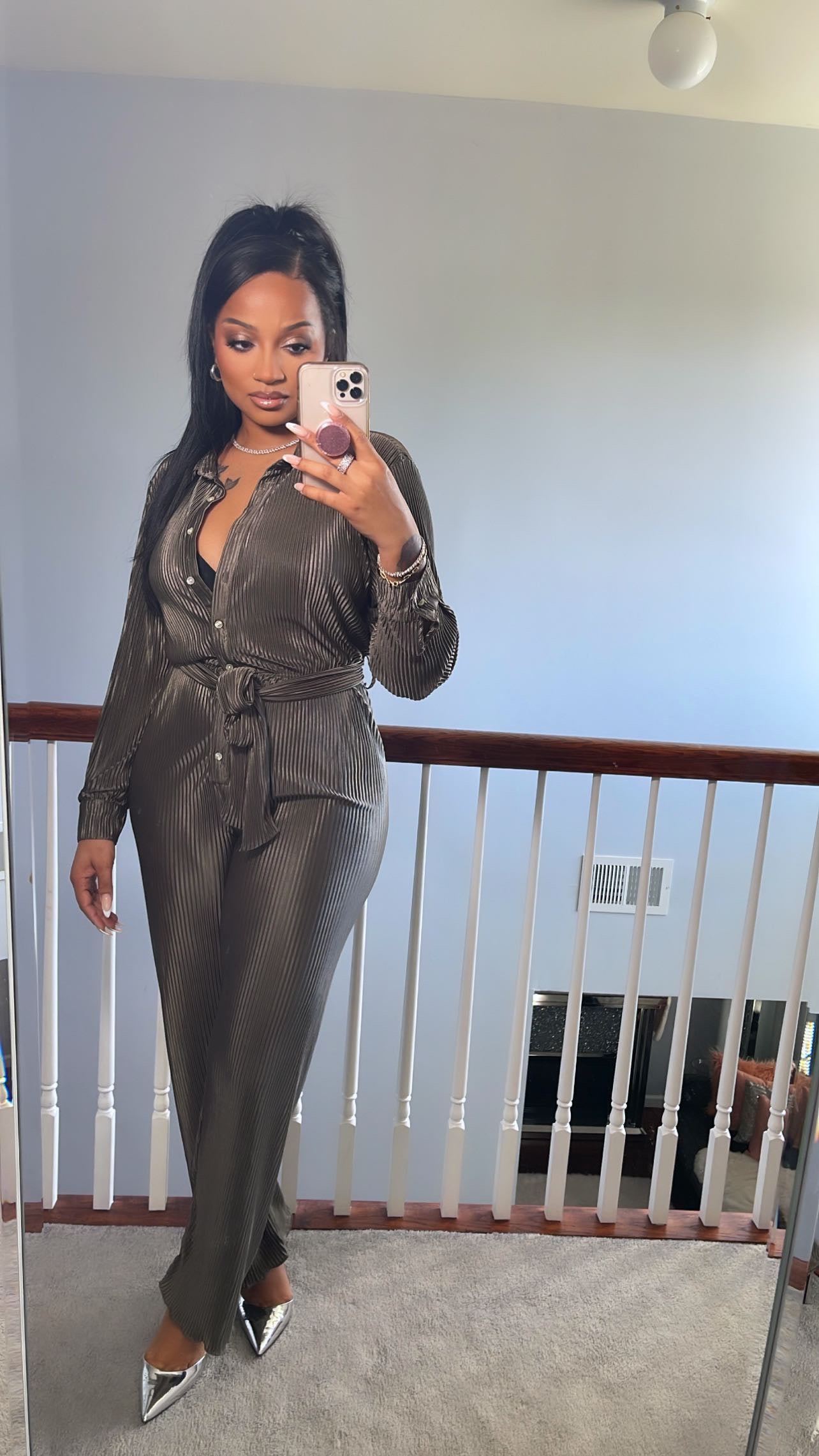 Too Fancy Jumpsuit (Olive)