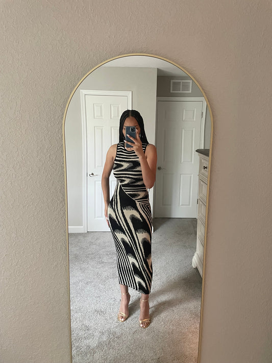 Marble Dress (Black)