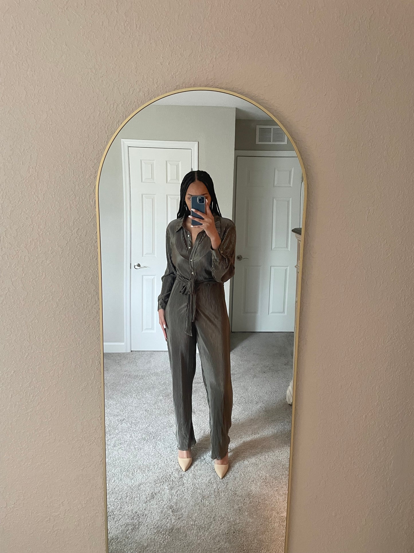 Too Fancy Jumpsuit (Olive)